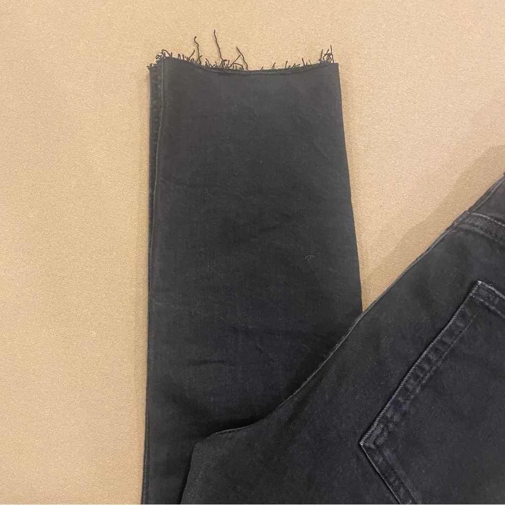 Reformation Women’s Raw Hem Black Was Skinny Jeans Size 30 - Picture 3 of 15
